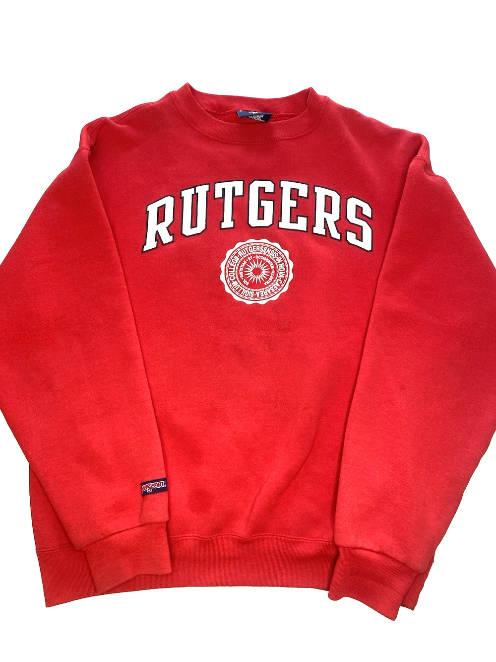 Jansport Rutgers University Crewneck Sweater Size XL Vintage Rare 90s Academia